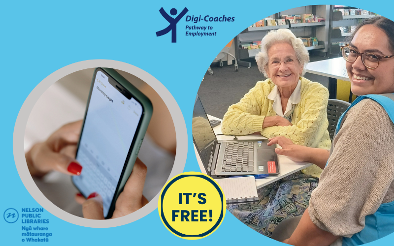 Get Help from a Digi-Coach at Stoke Library - Nelson Public Libraries
